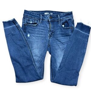 Old Navy Blue Rockstar Super Skinny Jeans size 0